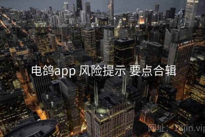 电鸽app 风险提示 要点合辑