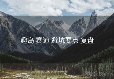 趣岛 赛道 避坑要点 复盘