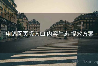 电鸽网页版入口 内容生态 提效方案