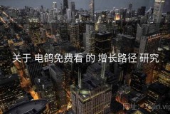 关于 电鸽免费看 的 增长路径 研究