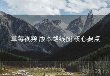 草莓视频 版本路线图 核心要点