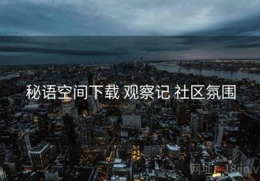 秘语空间下载 观察记 社区氛围