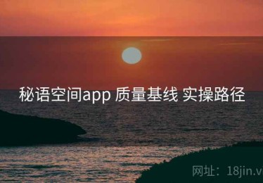 秘语空间app 质量基线 实操路径