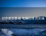 创作者政策 在 电鸽在线 的实操