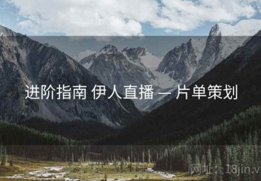 进阶指南 伊人直播 — 片单策划