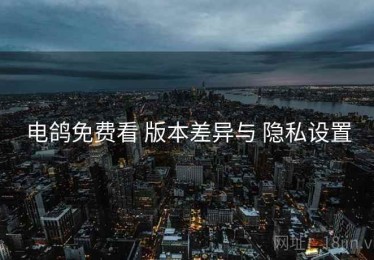 电鸽免费看 版本差异与 隐私设置