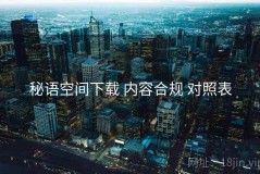 秘语空间下载 内容合规 对照表